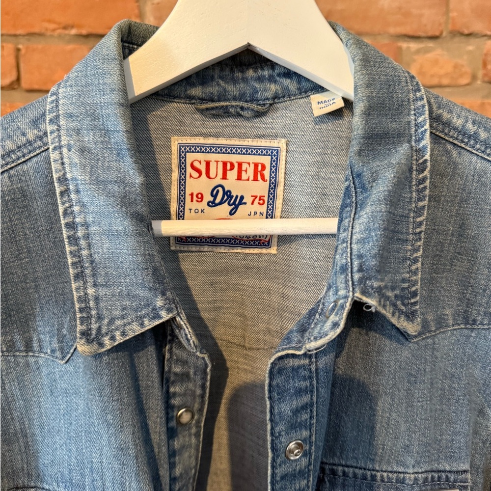 Super dry Jean shirt - Picture 2 of 3